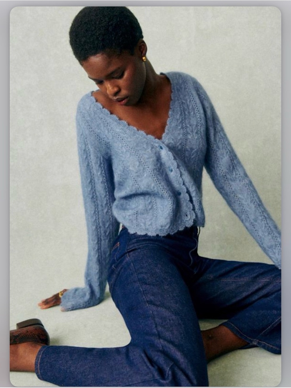 NWT Sezane anthony cardigan - Picture 2 of 6